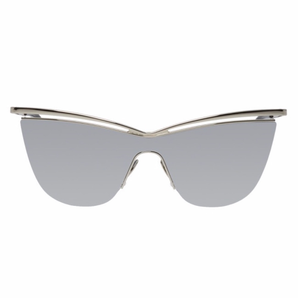 Saint Laurent Silver Mirror Lens Cat-Eye SL 249 Sunglasses - Picture 12 of 14
